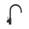 PU151644334, PURITY RONDO KITCHEN FAUCET BLACK 1/2" FLEX