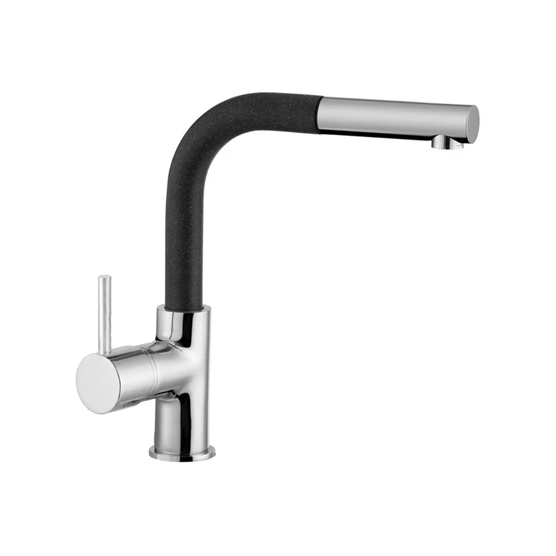 PU157344714, PURITY KLEIN PULL OUT METALİK SİYAH CHROME KITCHEN MIXER 1/2" FLEX