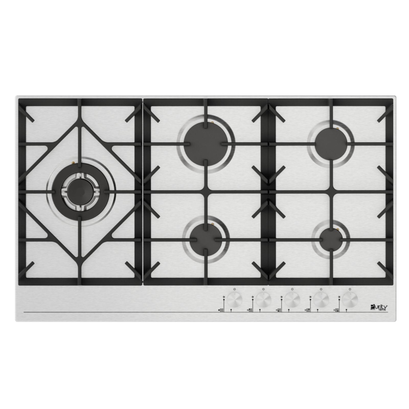 HPT907S – Gas Hob 5 Eyes Heavy Duty Grids