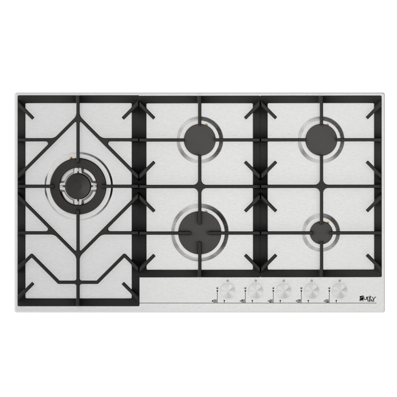 HPT908S – Gas Hob 5 Eyes Heavy Duty Grids - Image 2