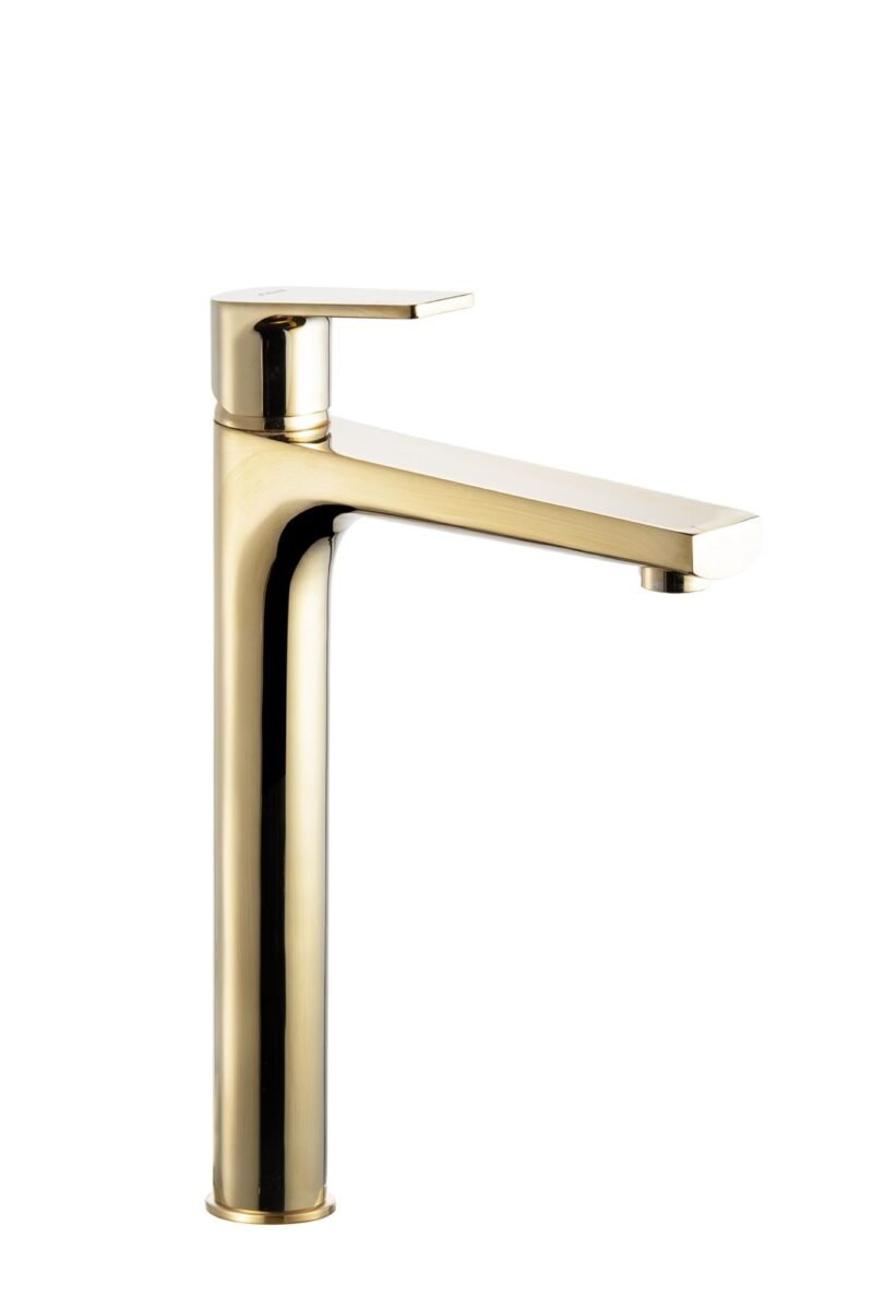 PU1568455088 PIRITY AZURE MATT GOLD TALL BASIN FAUCET 1/2 FLEX