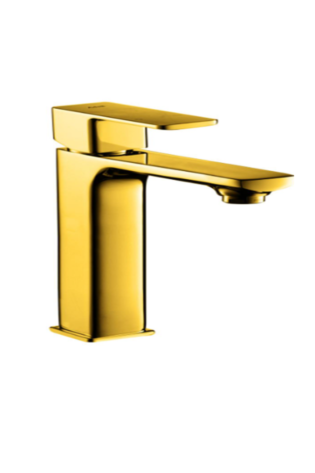 159445718 PURITY BLOC GOLD MAT MEDIUM BASIN FAUCET 1/2 FLEX