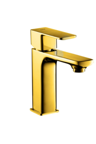 159445018 PURITY BLOC GOLD MAT REGULAR BASIN FAUCET 1/2 FLEX