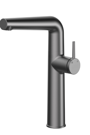 MLE195-G - Adoro Long Gin Black Basin Mixer
