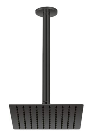 ADS17-S Ceiling Mounted Shower Set (200x200-Ceiling outlet) Black