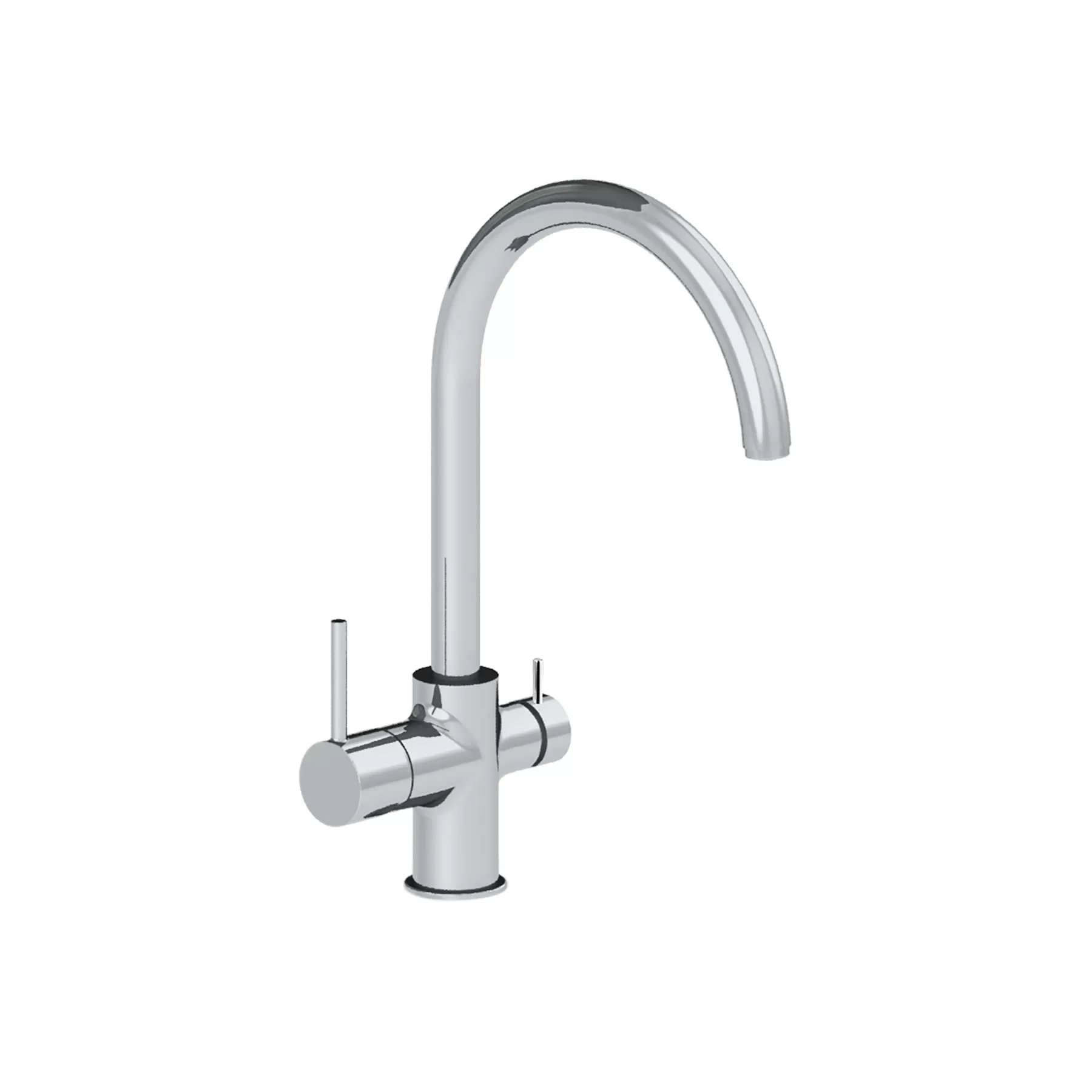 PU15164421, PURITY RONDO PRO KITCHEN FAUCET W.OUTLET FOR FILTERED WATER SWIVEL SPOUT 1/2" FLEX