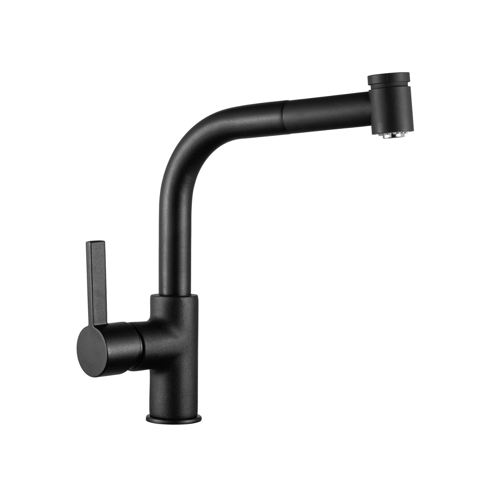 PU157344224 PURITY KELVIN T BLACK PULL OUT KITCHEN FAUCET MAGNETIC FITTING SHOWER STREAM&SPRAY 12 FLEX