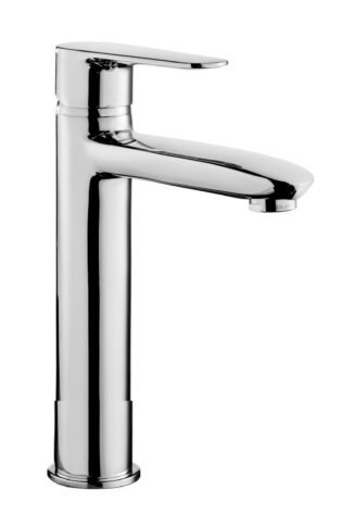 PU15924551 LEA CHROME TALL BASIN FAUCET 1/2 FLEX