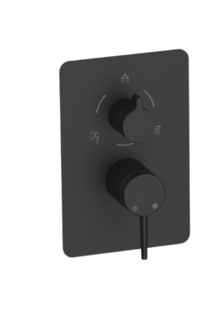 MCA195-S Concealed Bathroom Armature Black