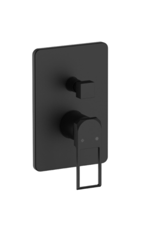 MTA190-S   Quadro Fully Concealed Bathroom Armature   Black