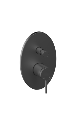 MKB195-S Adoro 2-outlet circular concealed mixer, black