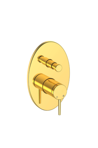 MKB195-A Adoro circular concealed mixer with 2 gold outlets