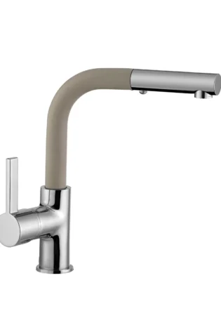 PU157344603, PURITY KELVIN PULL OUT KITCHEN MIXER CHROME PLATED CREAM 1/2" FLEX